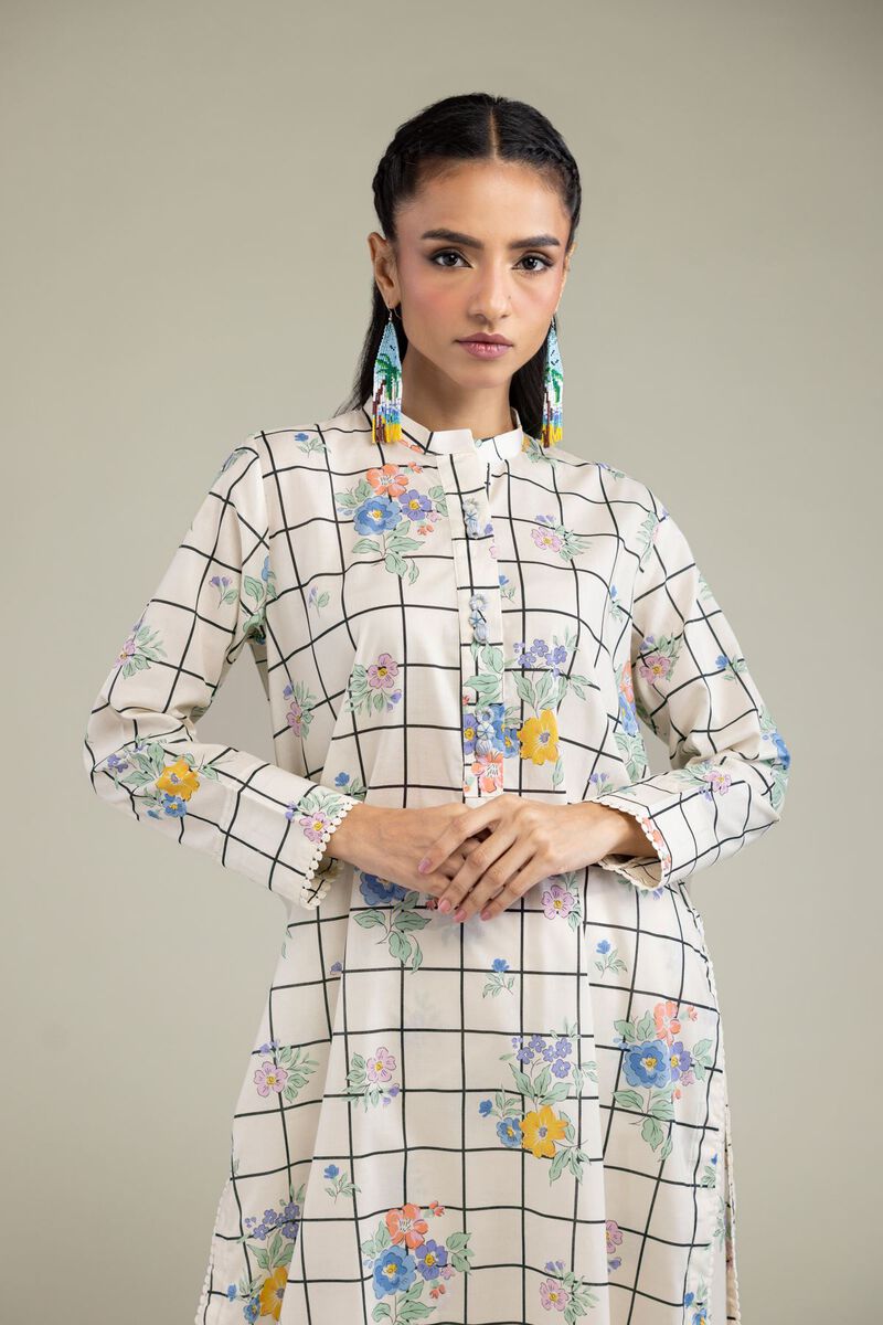 Cambric Floral Kurta
