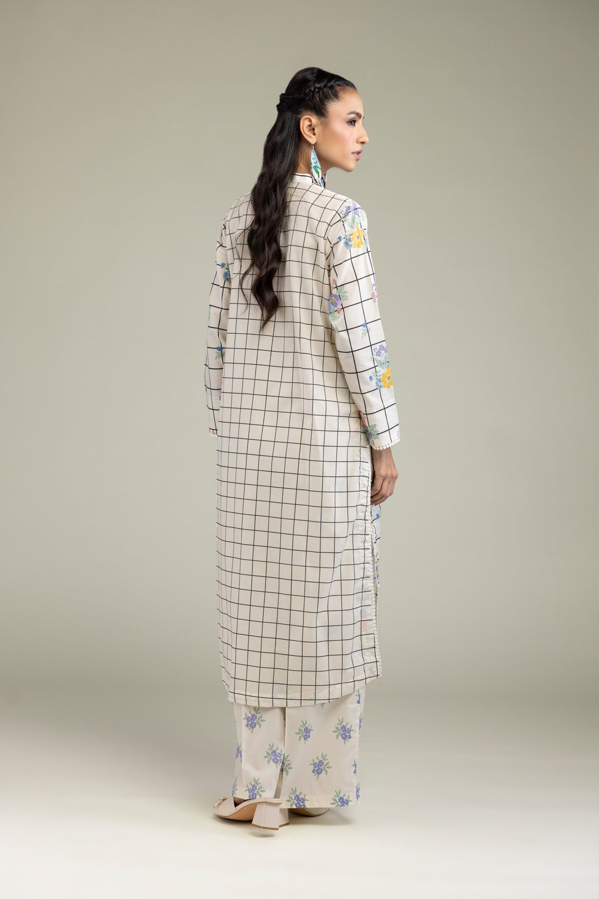 Cambric Floral Kurta