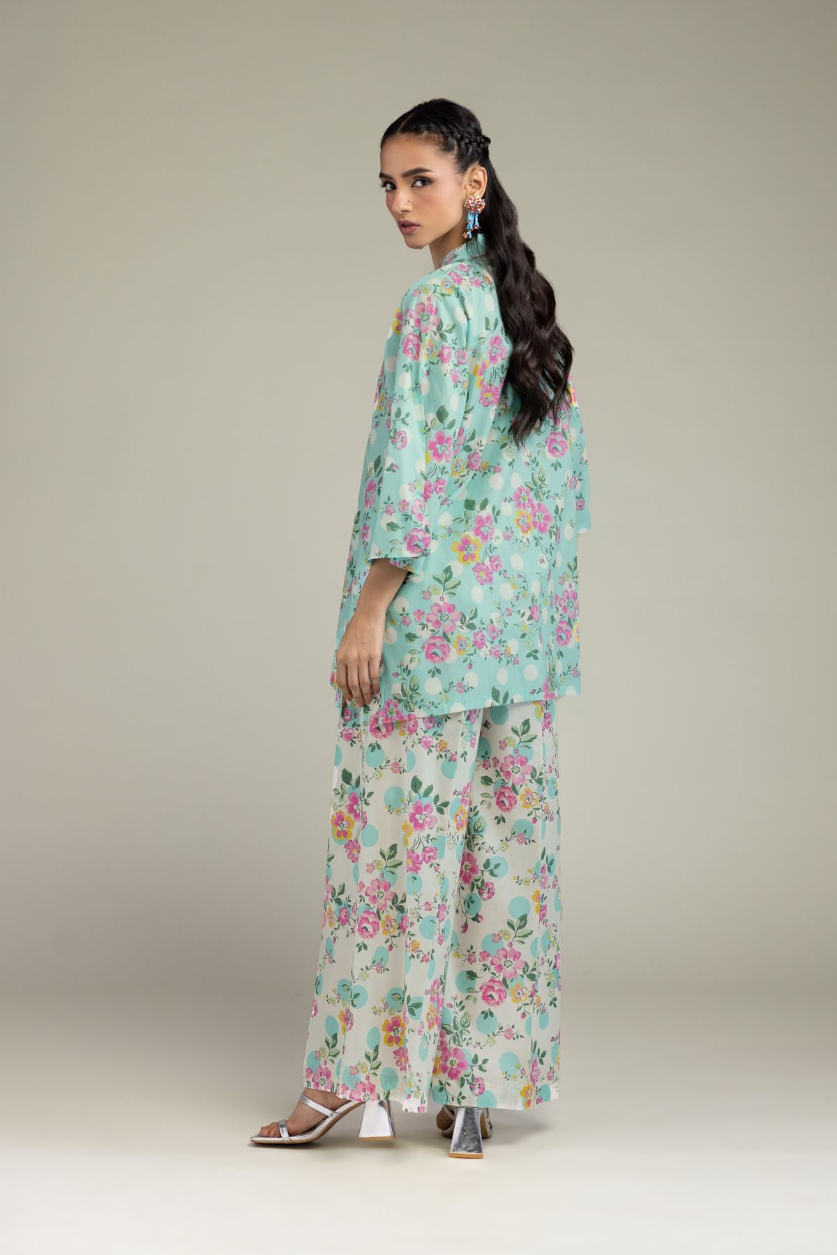 Floral Mint Kurta