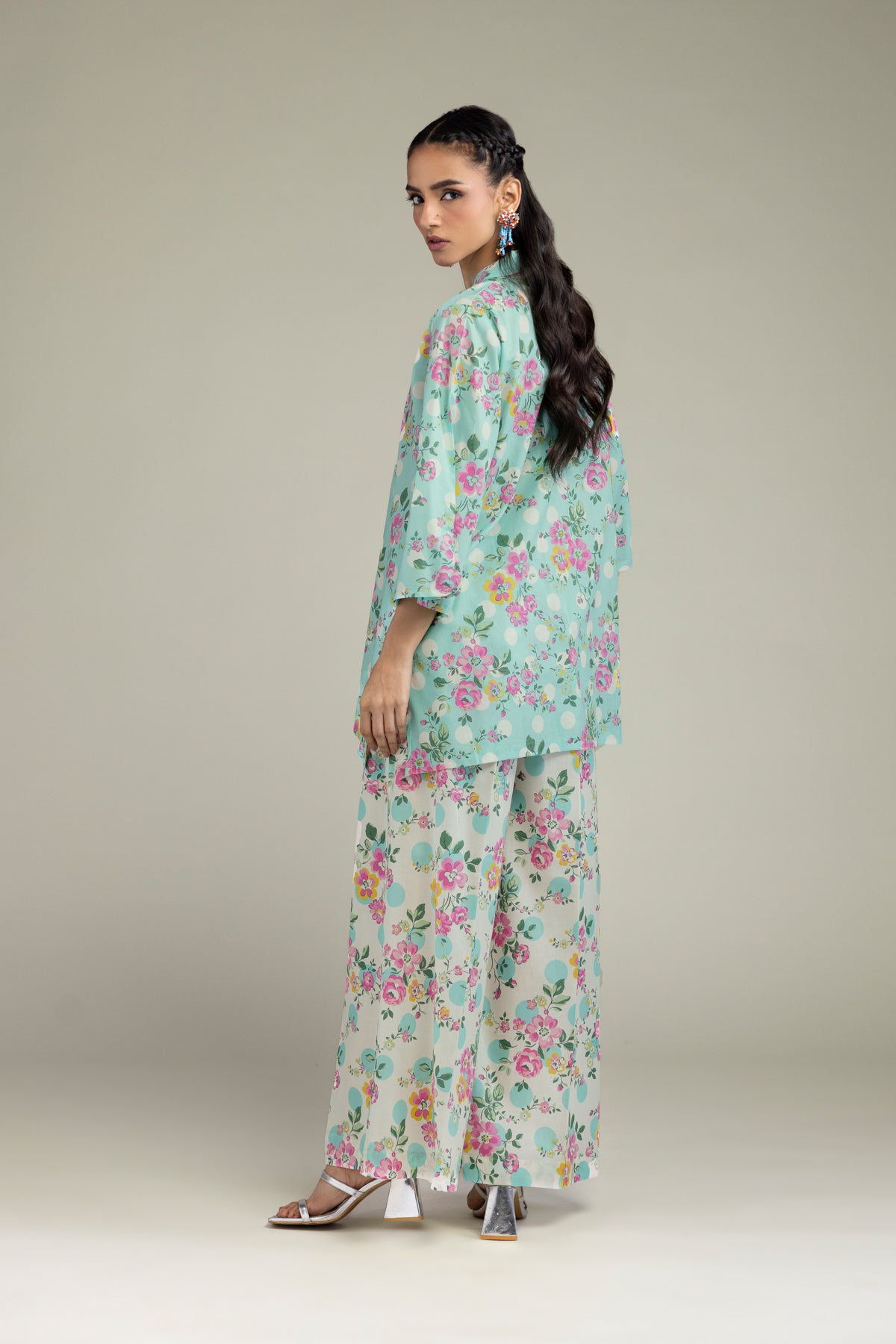 Floral Mint Kurta
