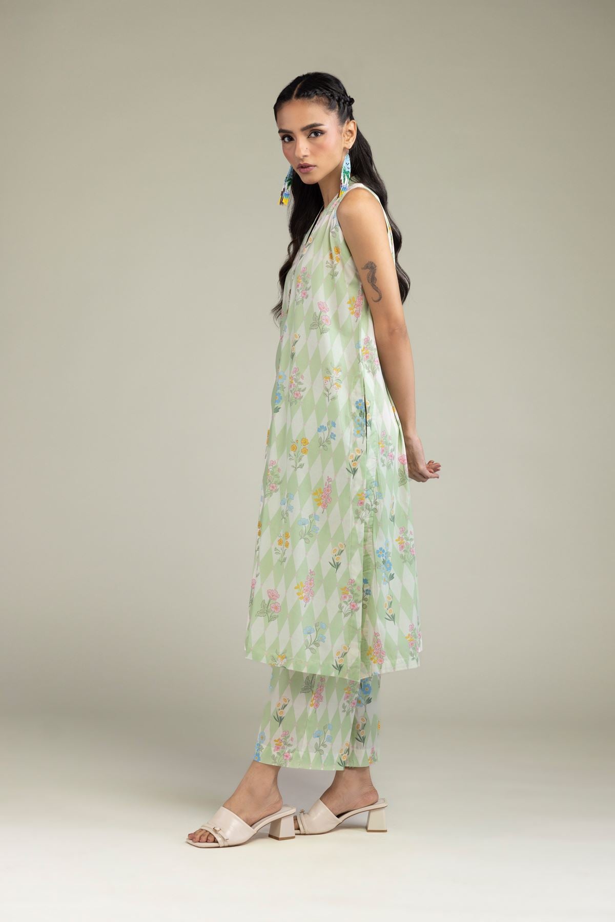 Floral Mint Pants