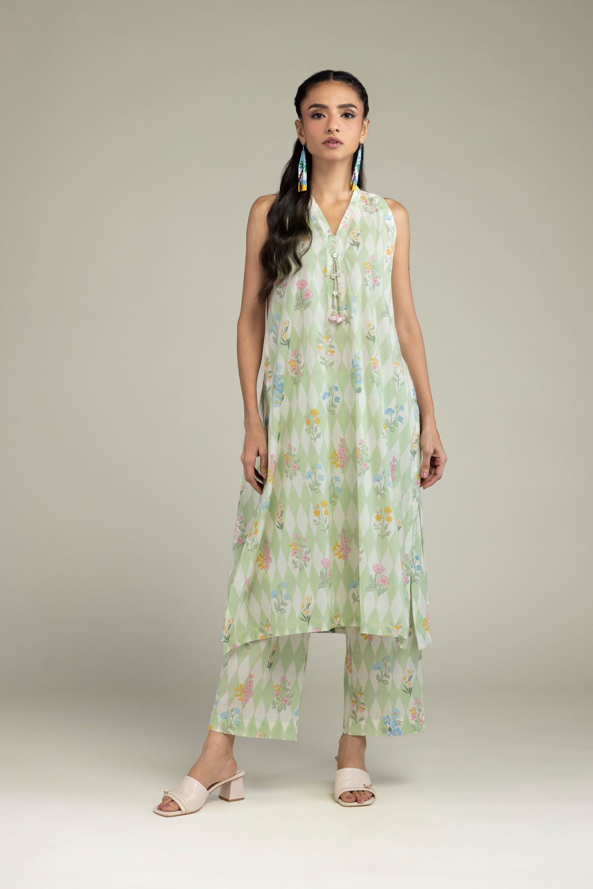 Floral Mint Pants