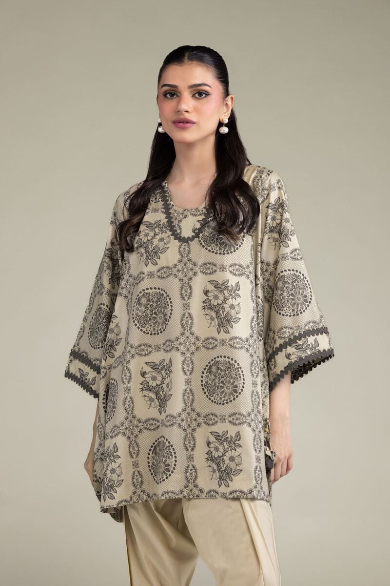 Short Floral Kurta