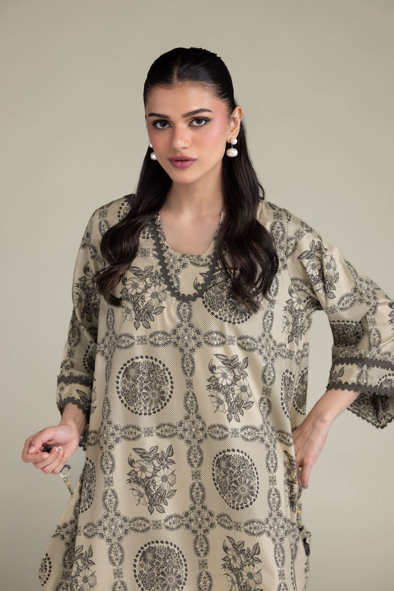 Short Floral Kurta