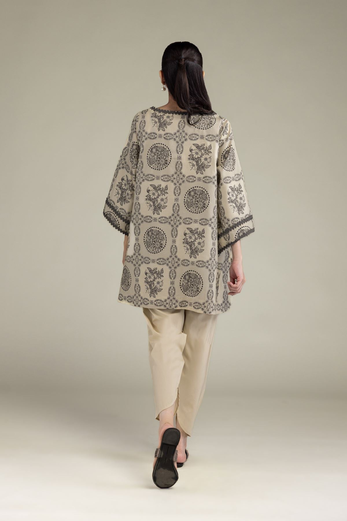 Short Floral Kurta