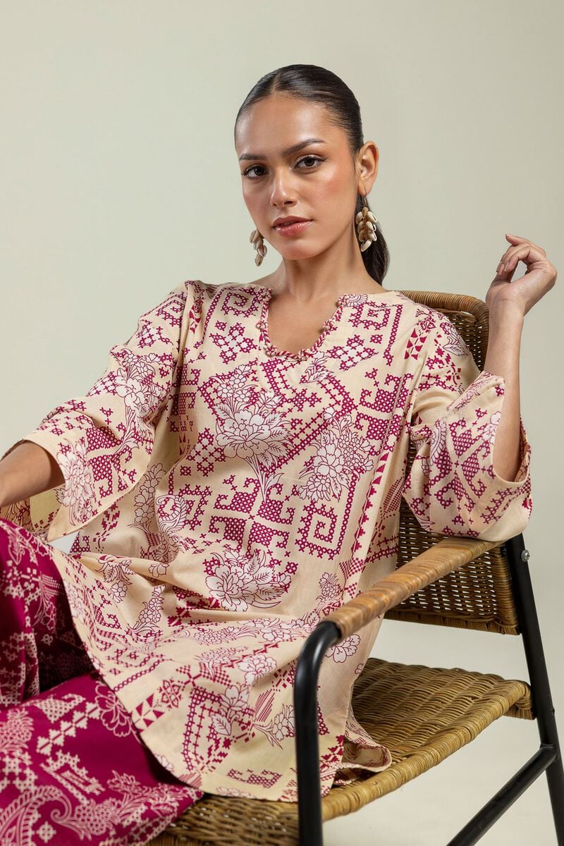 Round V-Neck Kurta