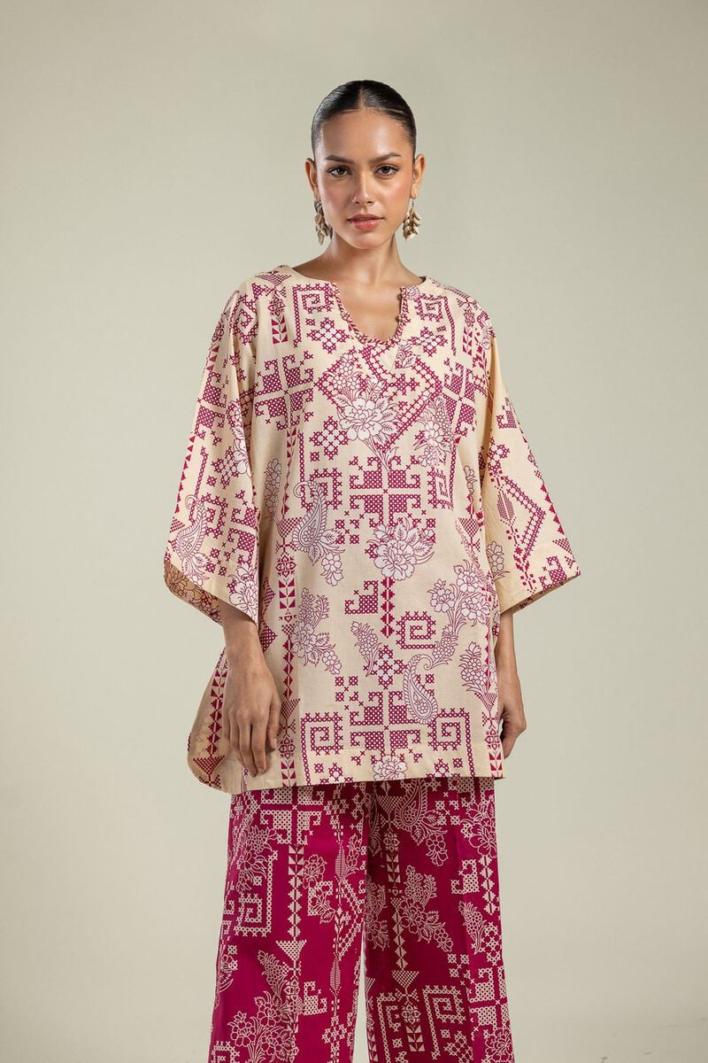 Round V-Neck Kurta
