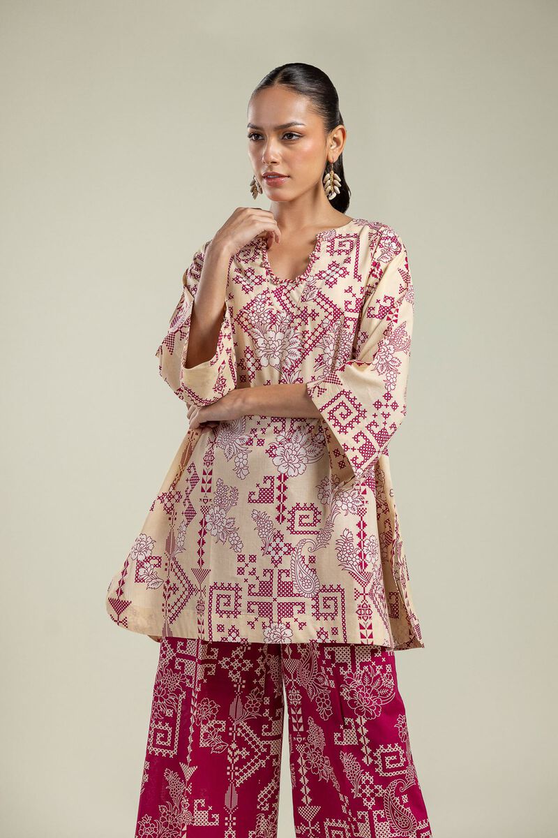 Round V-Neck Kurta