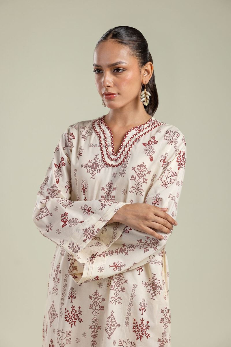 Long Floral Kurta
