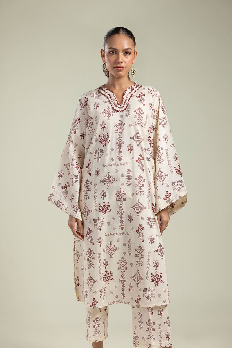 Long Floral Kurta
