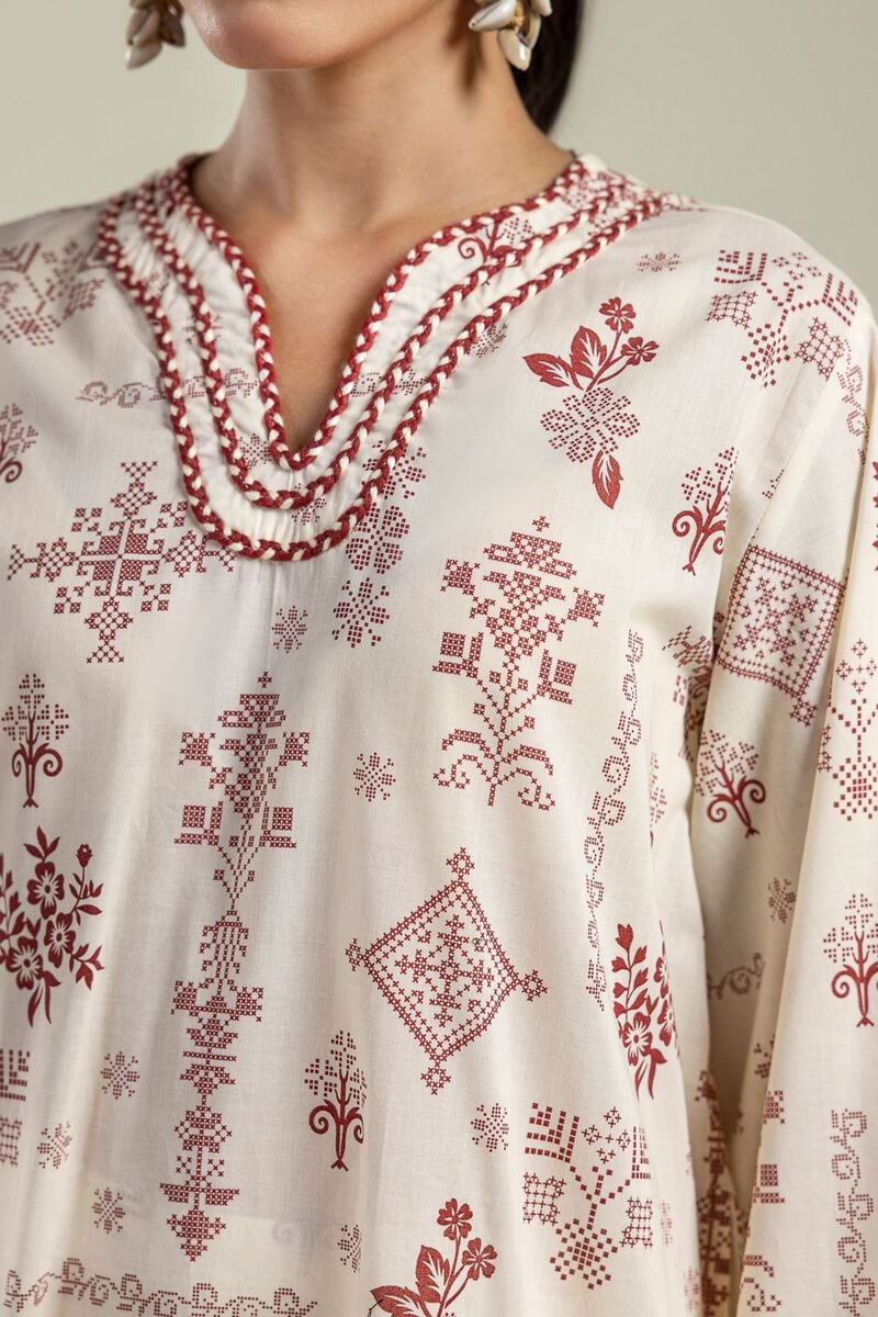 Long Floral Kurta
