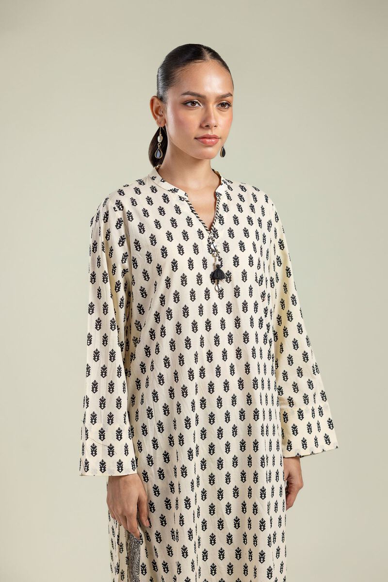 Cambric V-Neck Kurta