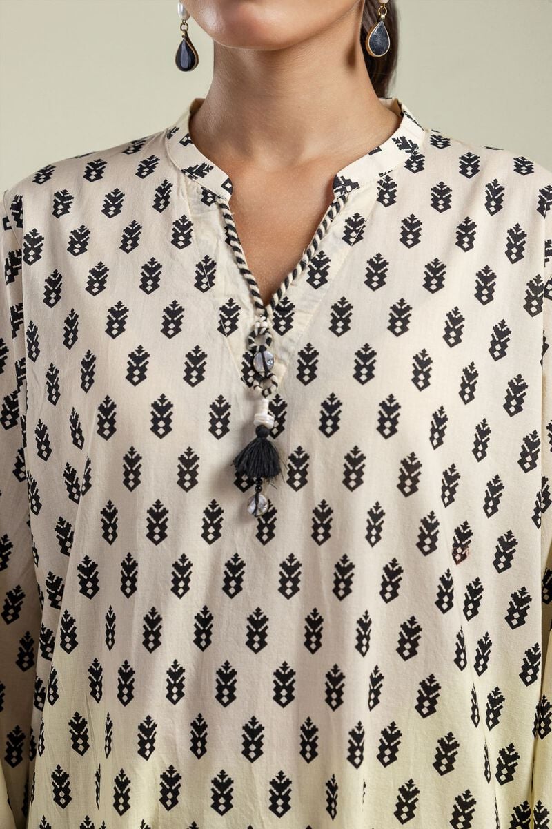 Cambric V-Neck Kurta