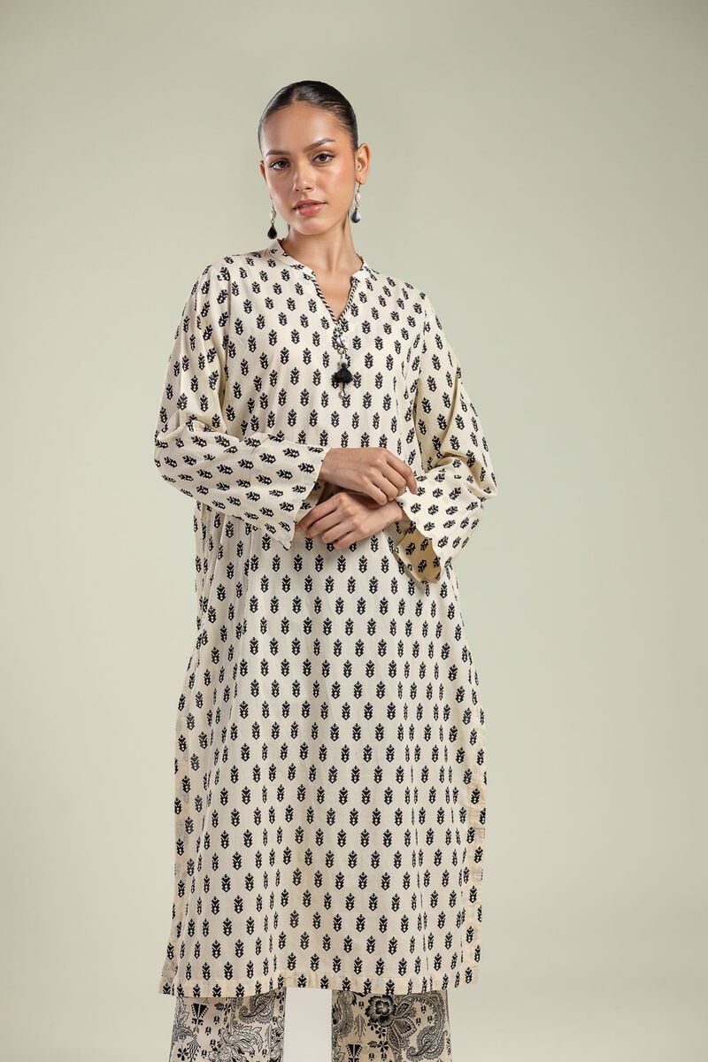 Cambric V-Neck Kurta