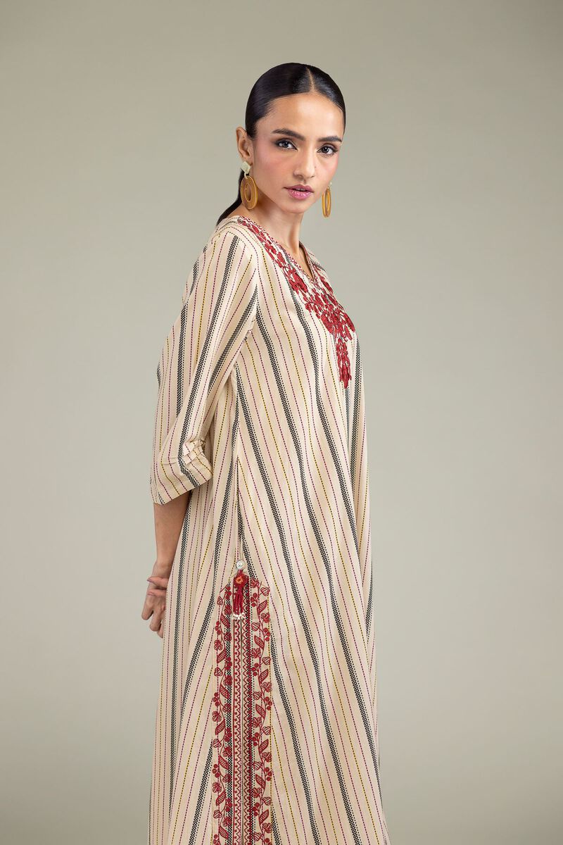 V-Neck Cambric Kurta