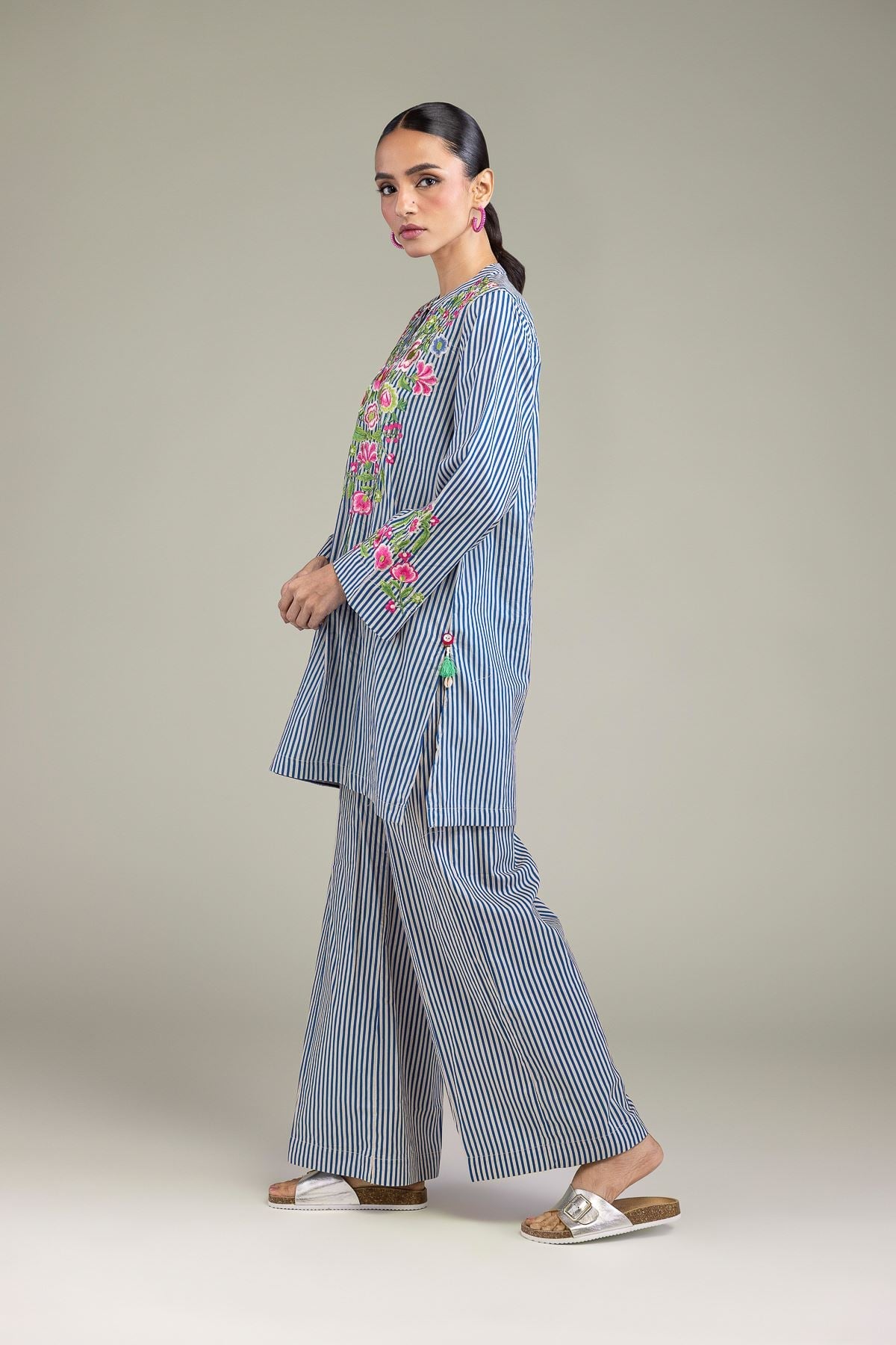 Blue Cambric Pants