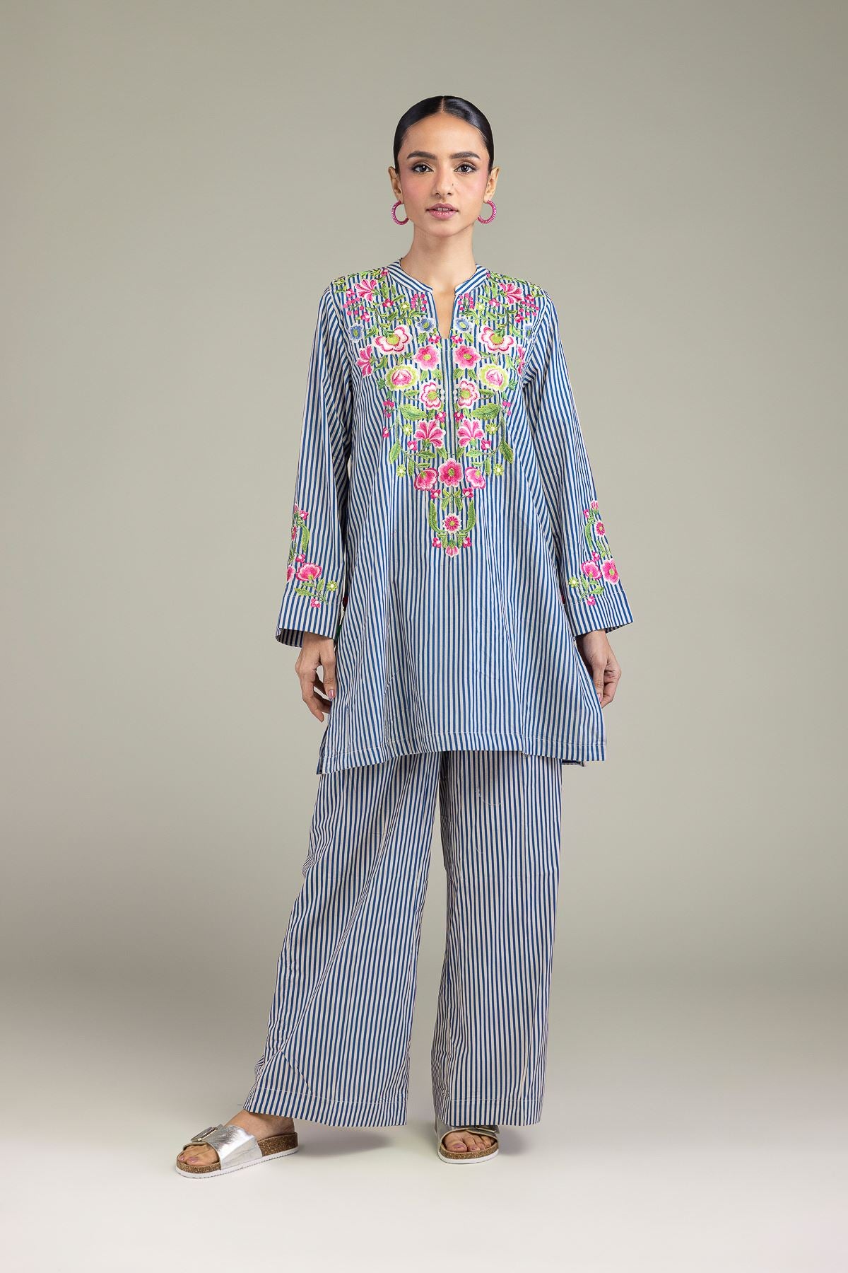 Blue Cambric Pants