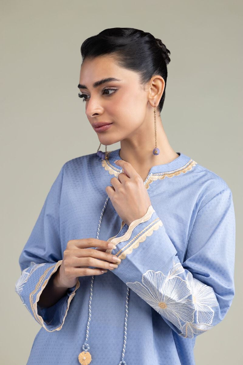 Floral Scalloped Kurta