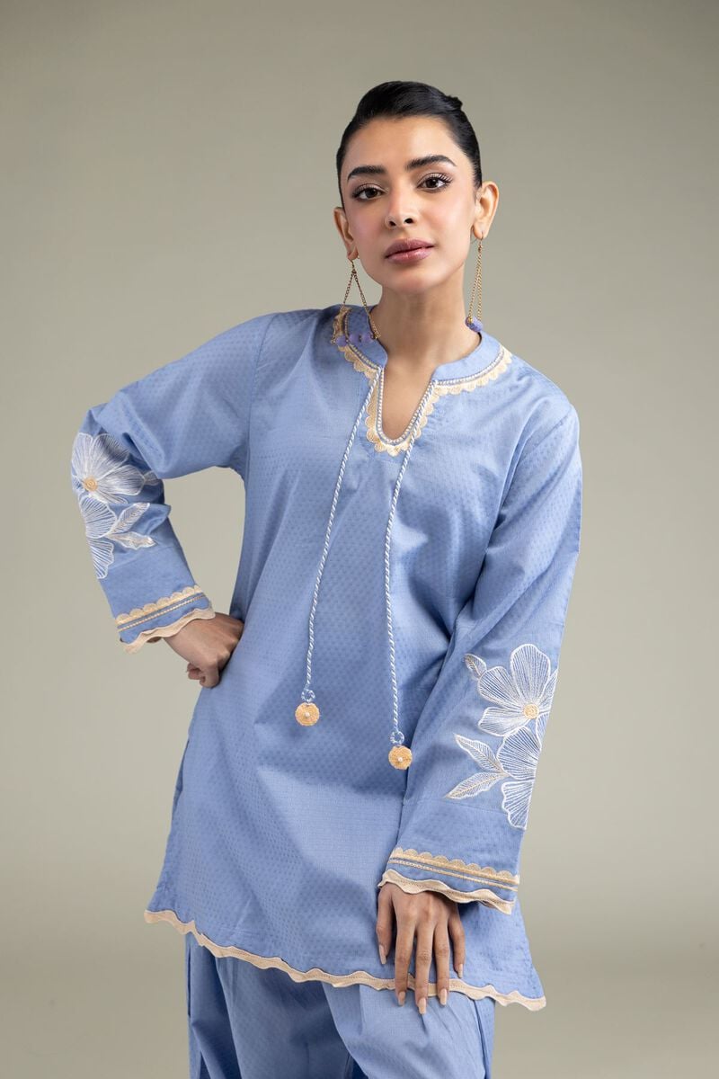 Floral Scalloped Kurta