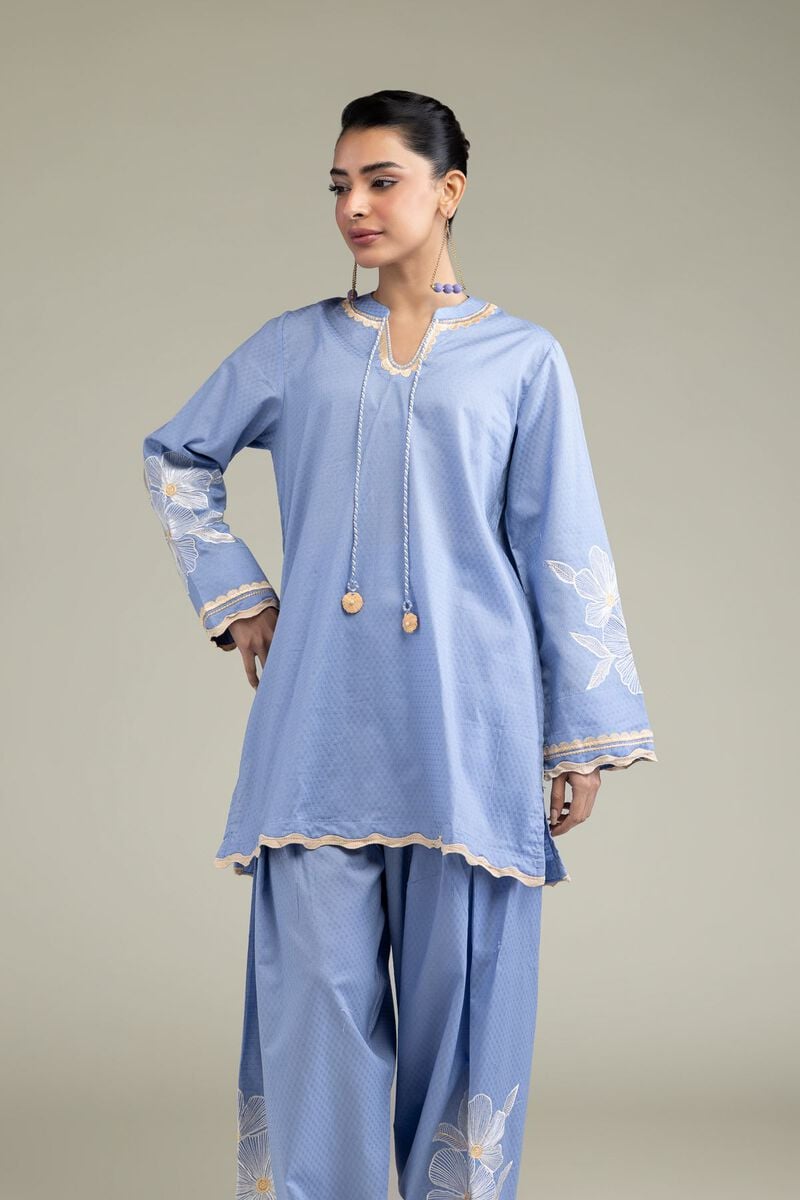 Floral Scalloped Kurta