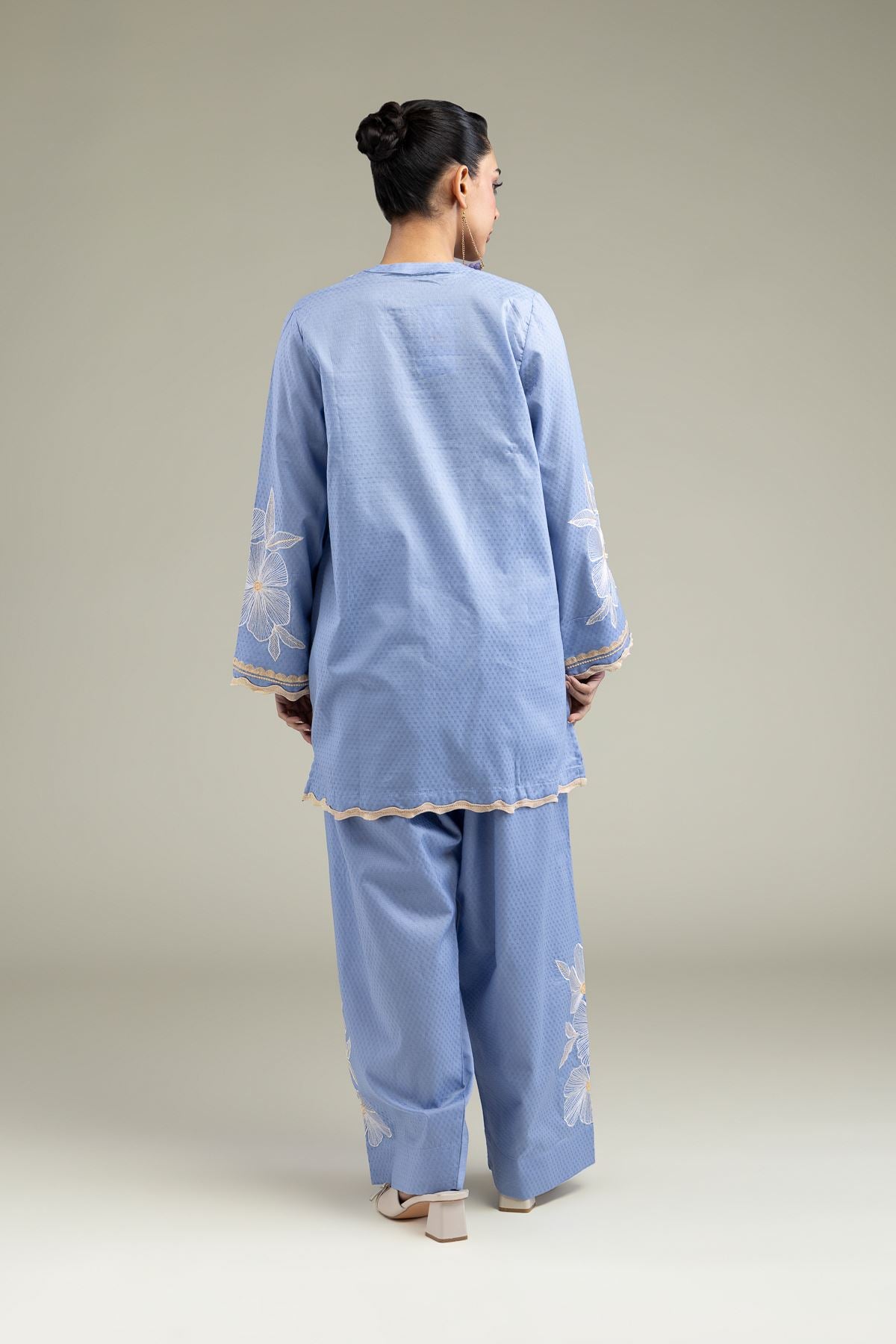 Floral Scalloped Kurta