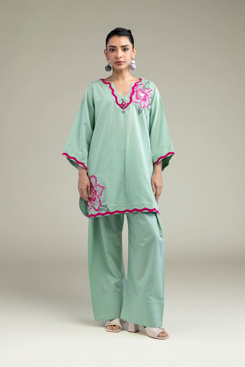 Floral Mint Shalwar