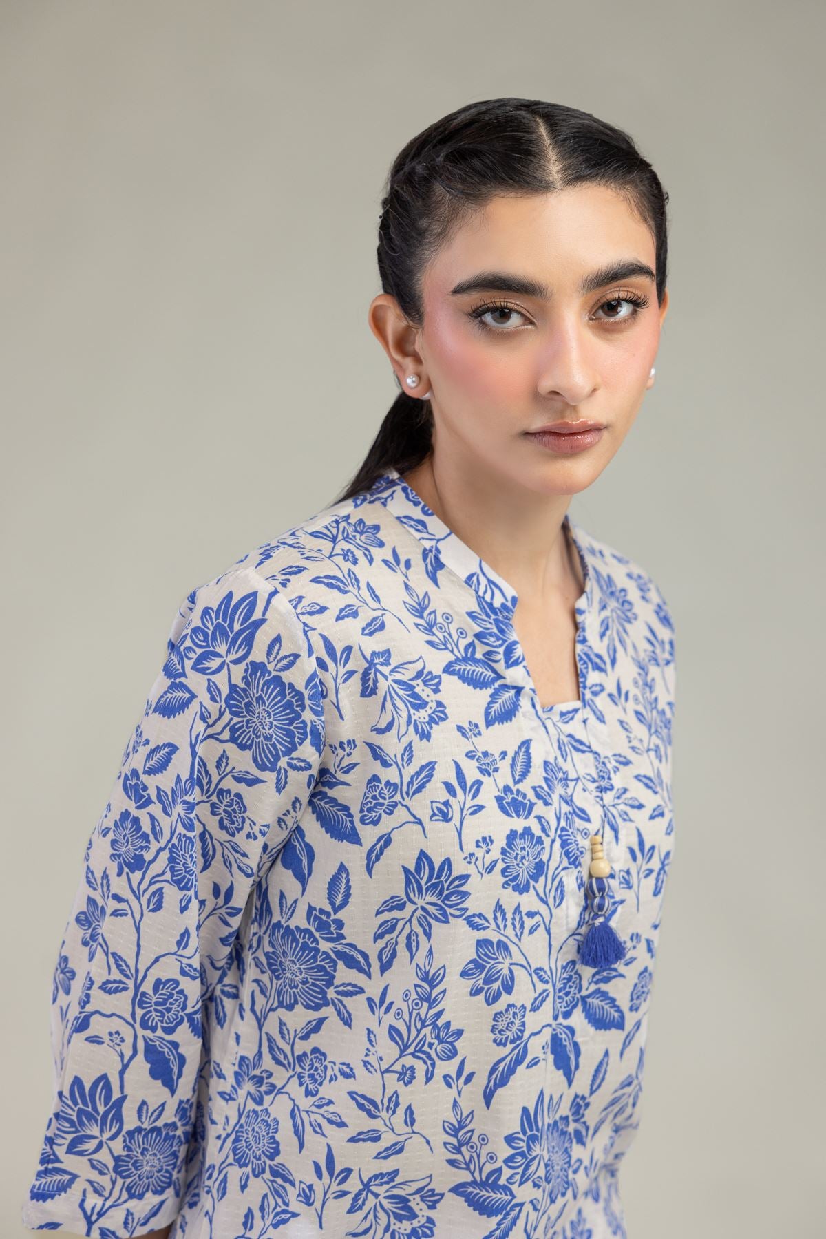Floral Cotton Kurta