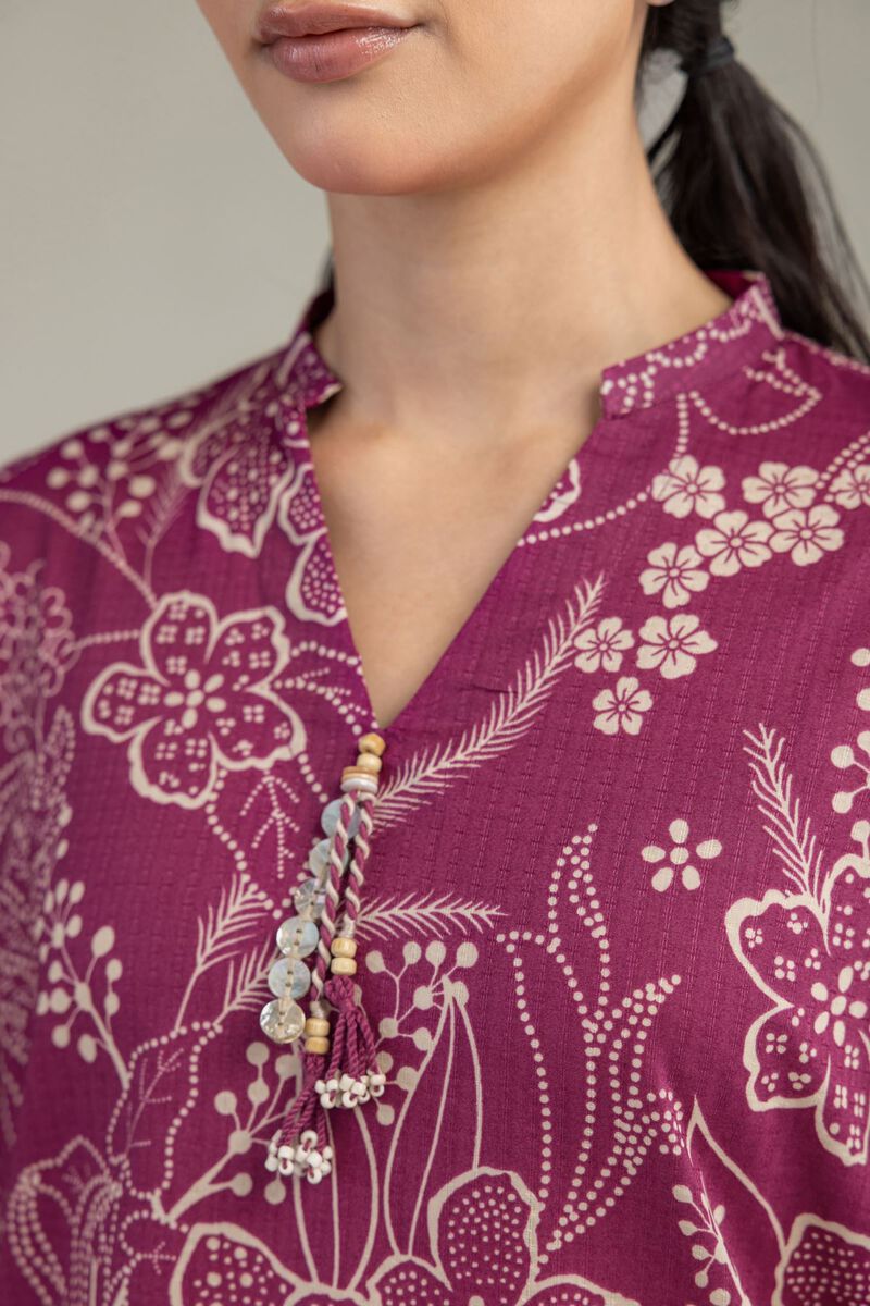 Short Floral Kurta