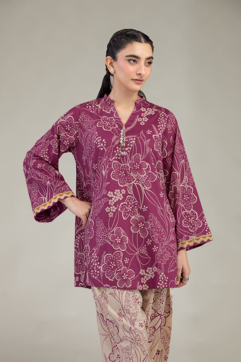 Short Floral Kurta