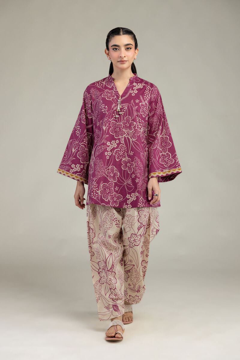 Floral Beige Shalwar
