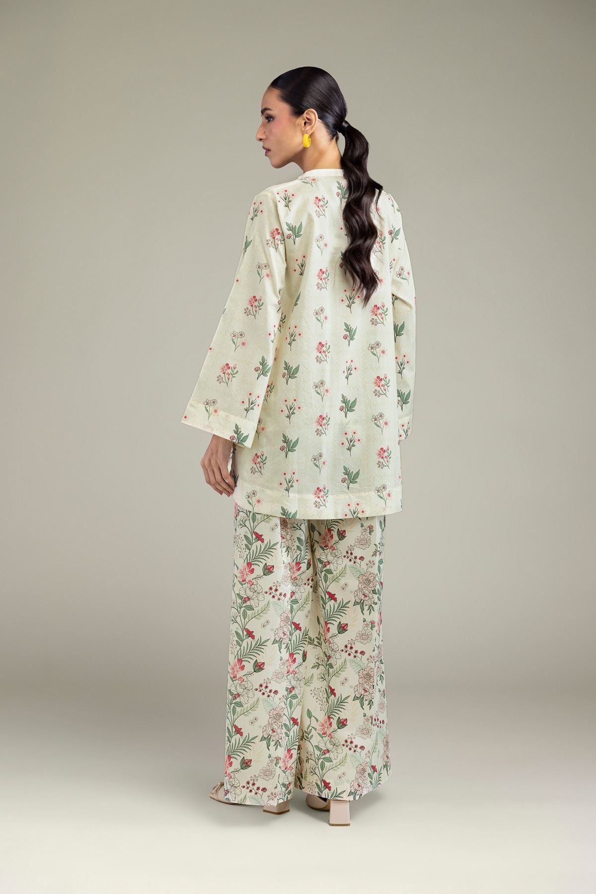 Floral Cambric Kurta