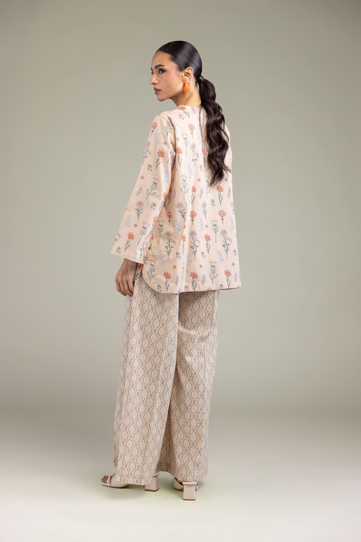 Floral Cambric Kurta