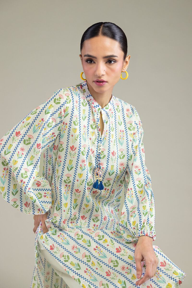 Floral Cambric Kurta
