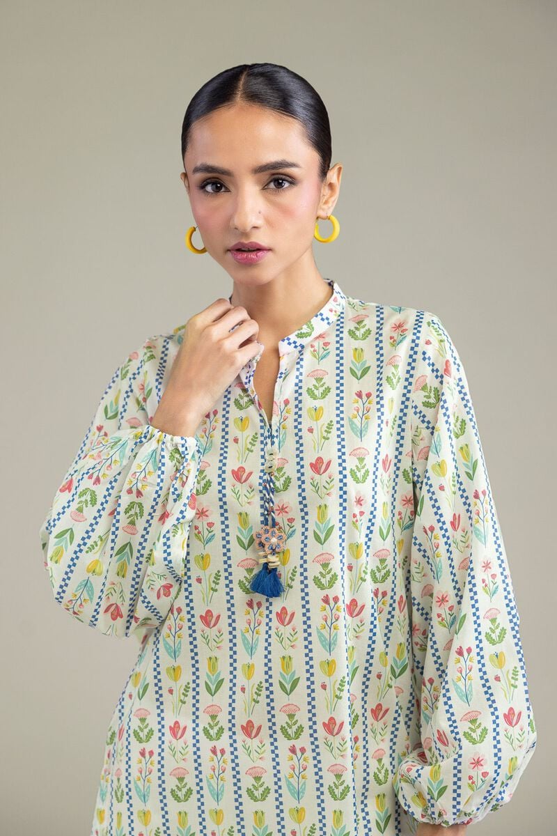 Floral Cambric Kurta