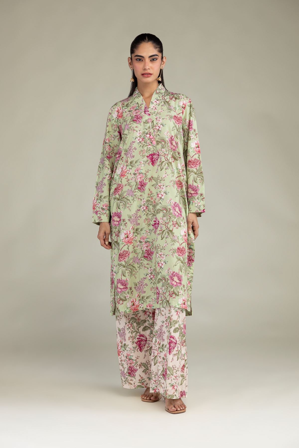 Floral Longline Kurta