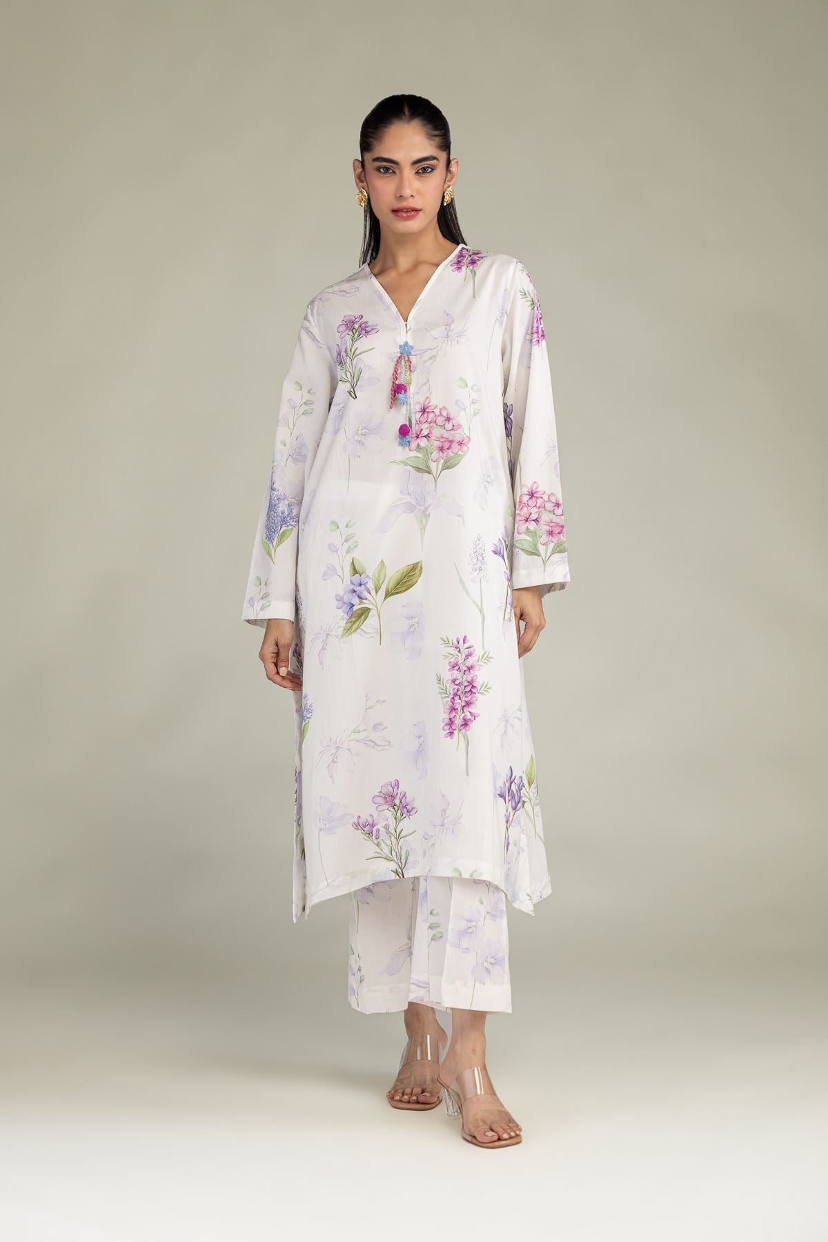 Floral Cotton Pants