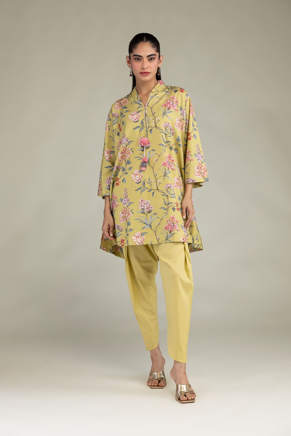 Solid Yellow Shalwar