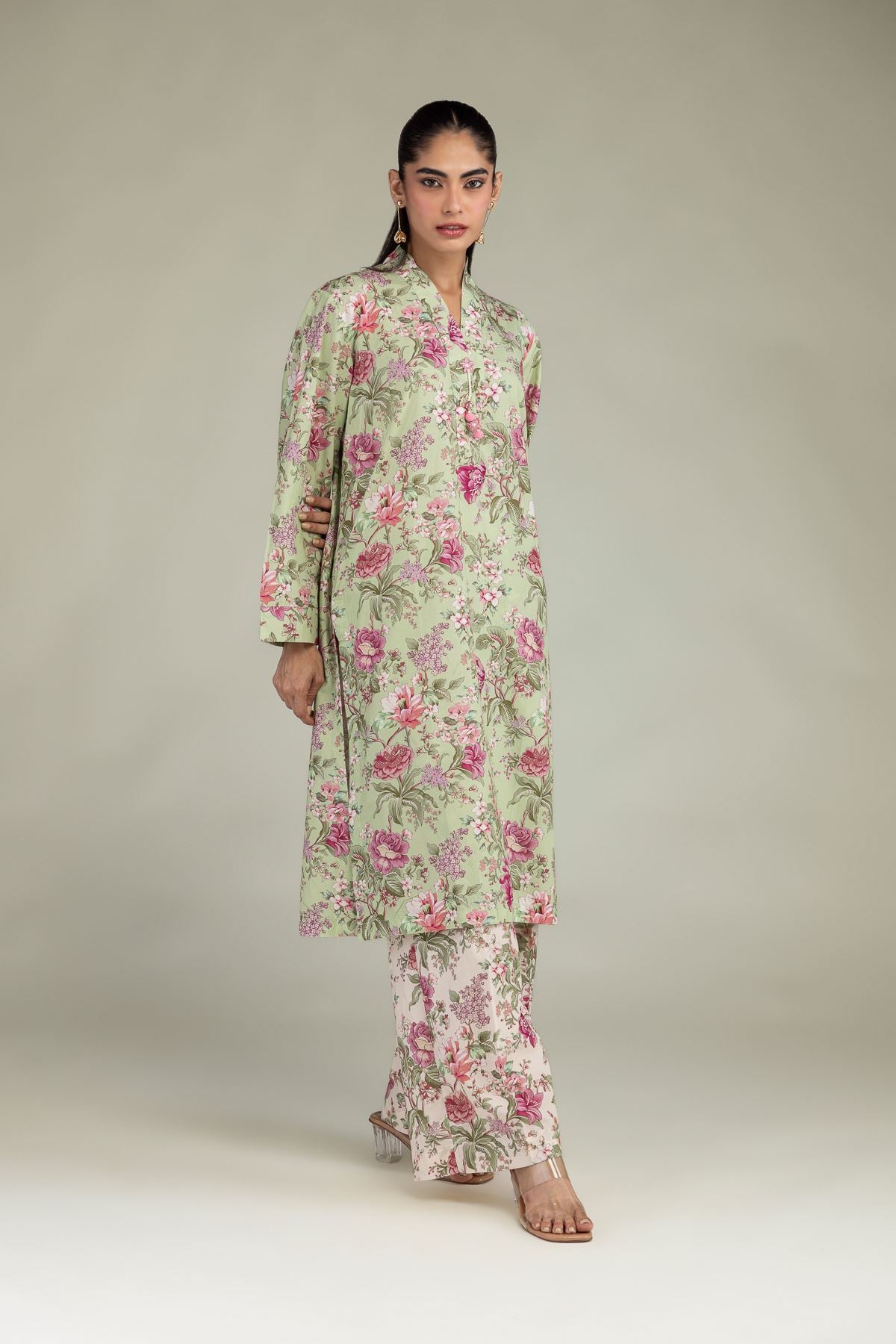 Floral Cotton Pants