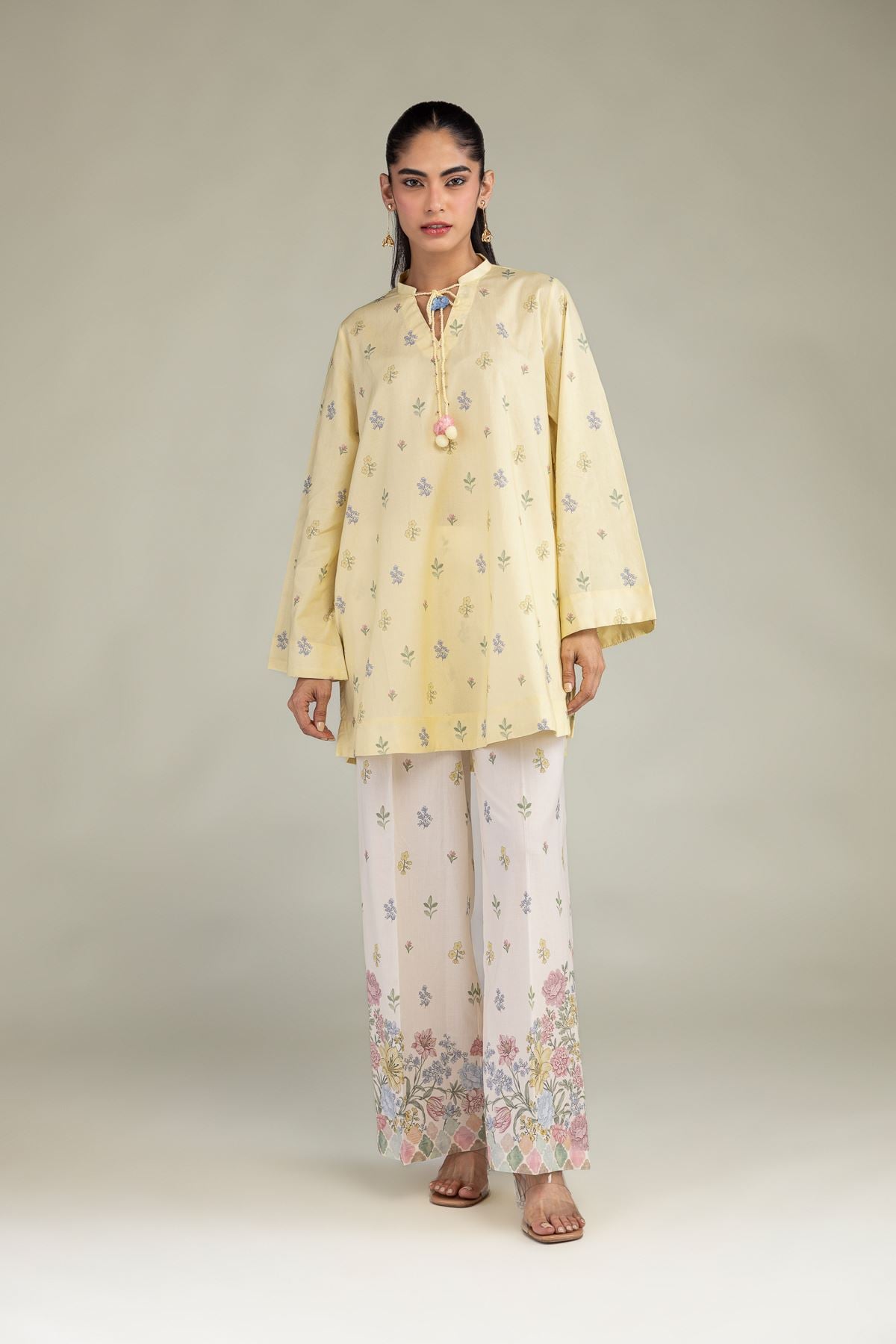 Floral Cotton Pants
