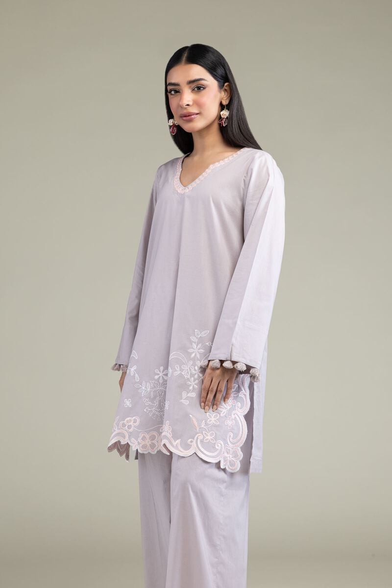 Floral Cambric Kurta