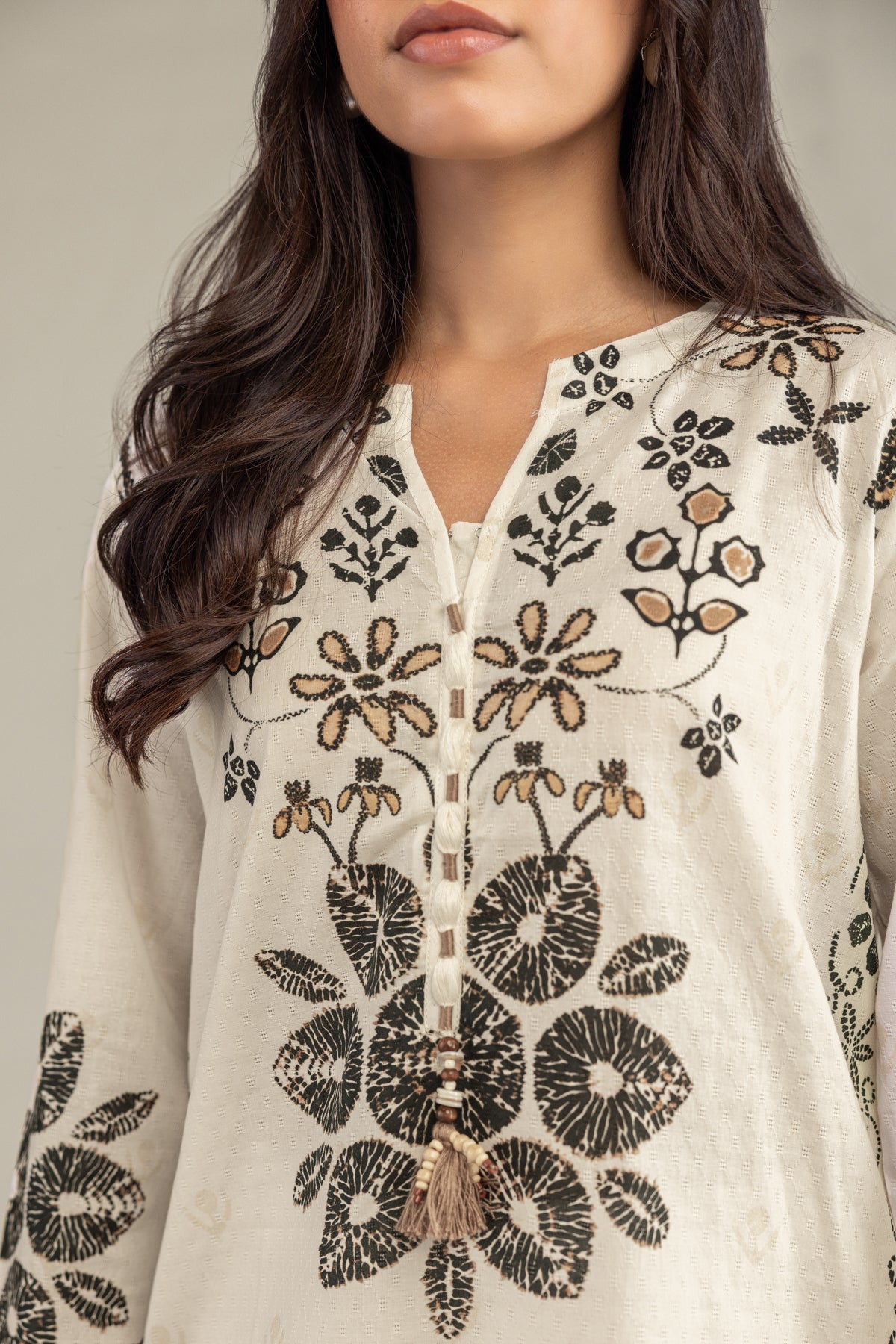 Short Floral Kurta