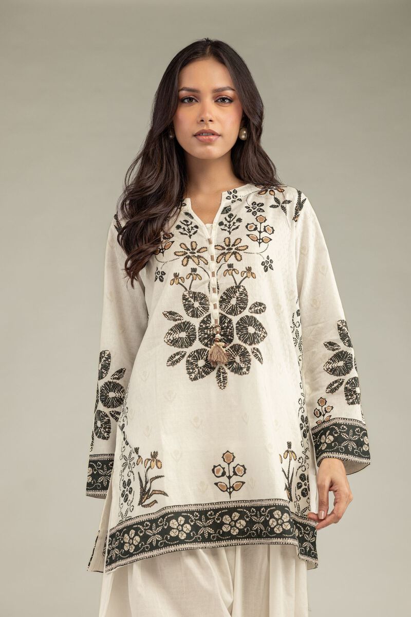 Short Floral Kurta