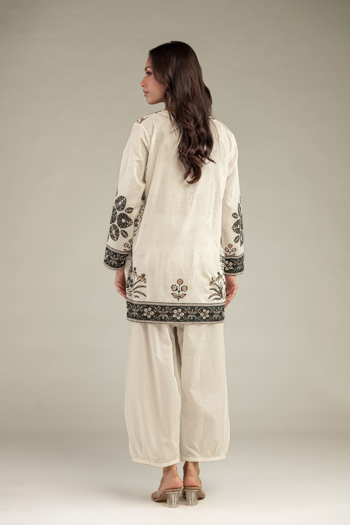 Short Floral Kurta