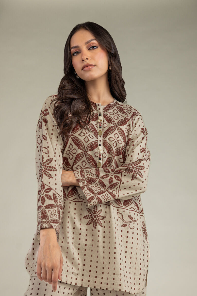 Beige Cotton Kurta