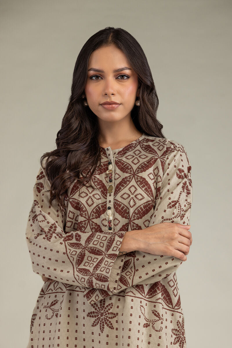 Beige Cotton Kurta
