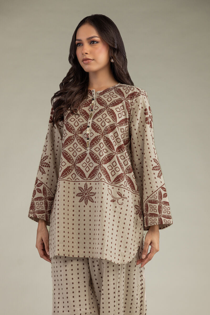 Beige Cotton Kurta