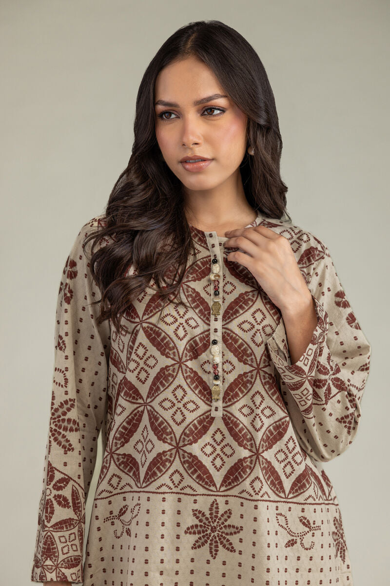 Beige Cotton Kurta
