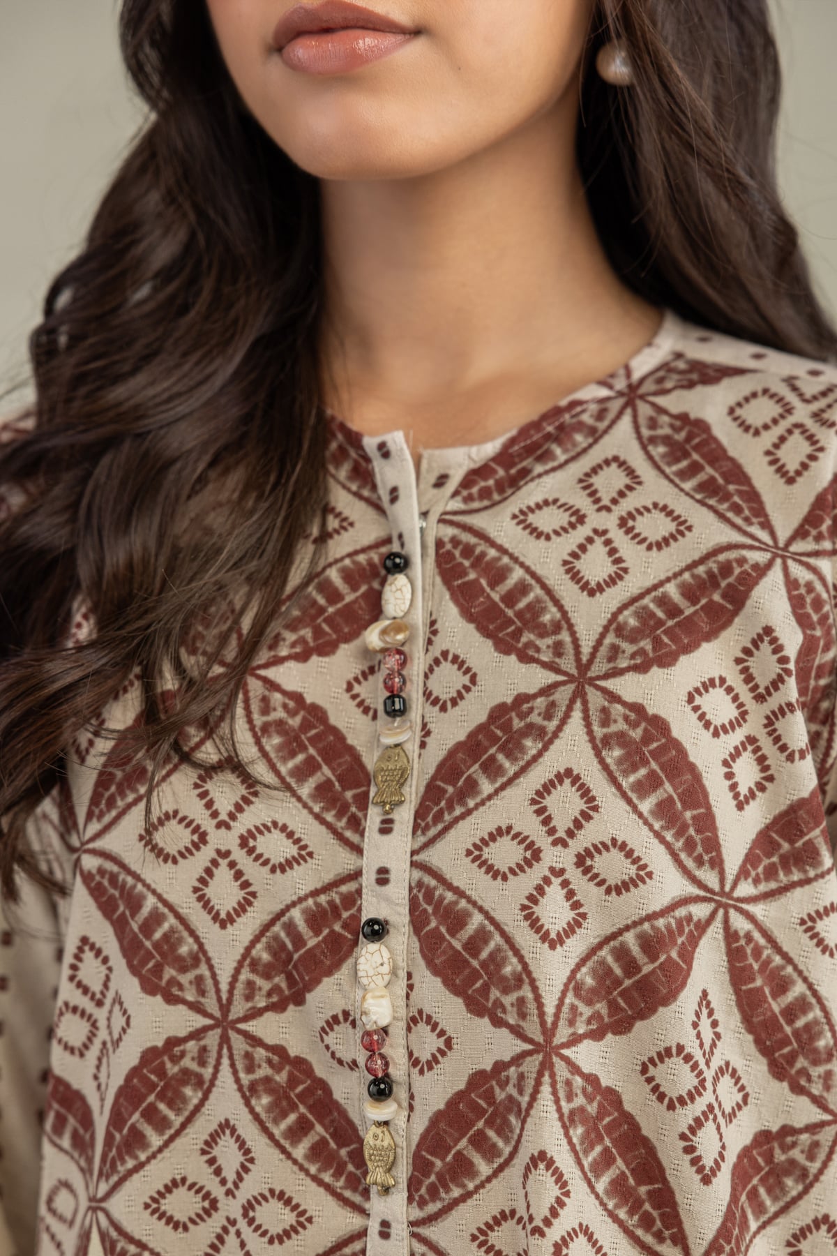Beige Cotton Kurta
