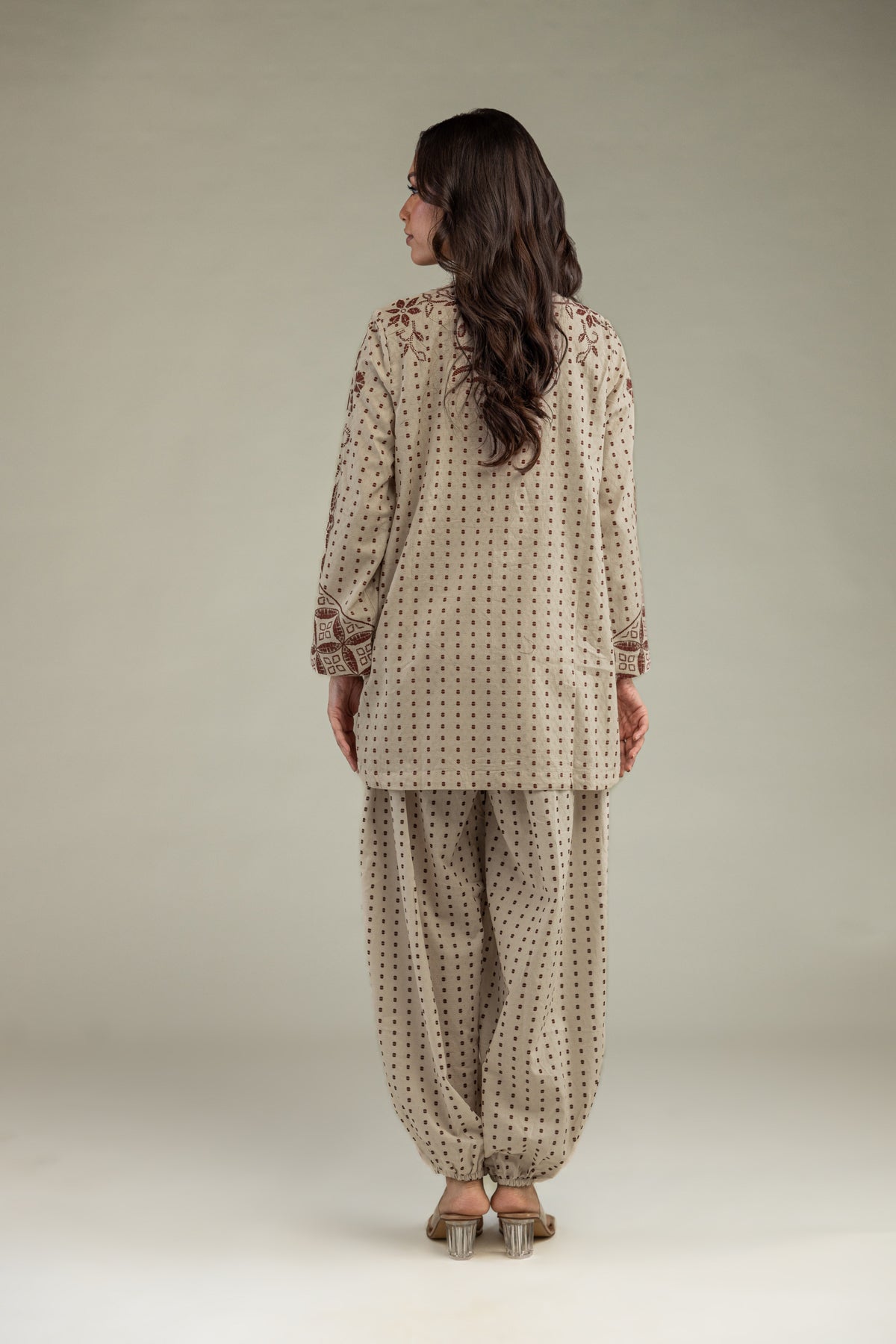 Beige Cotton Kurta