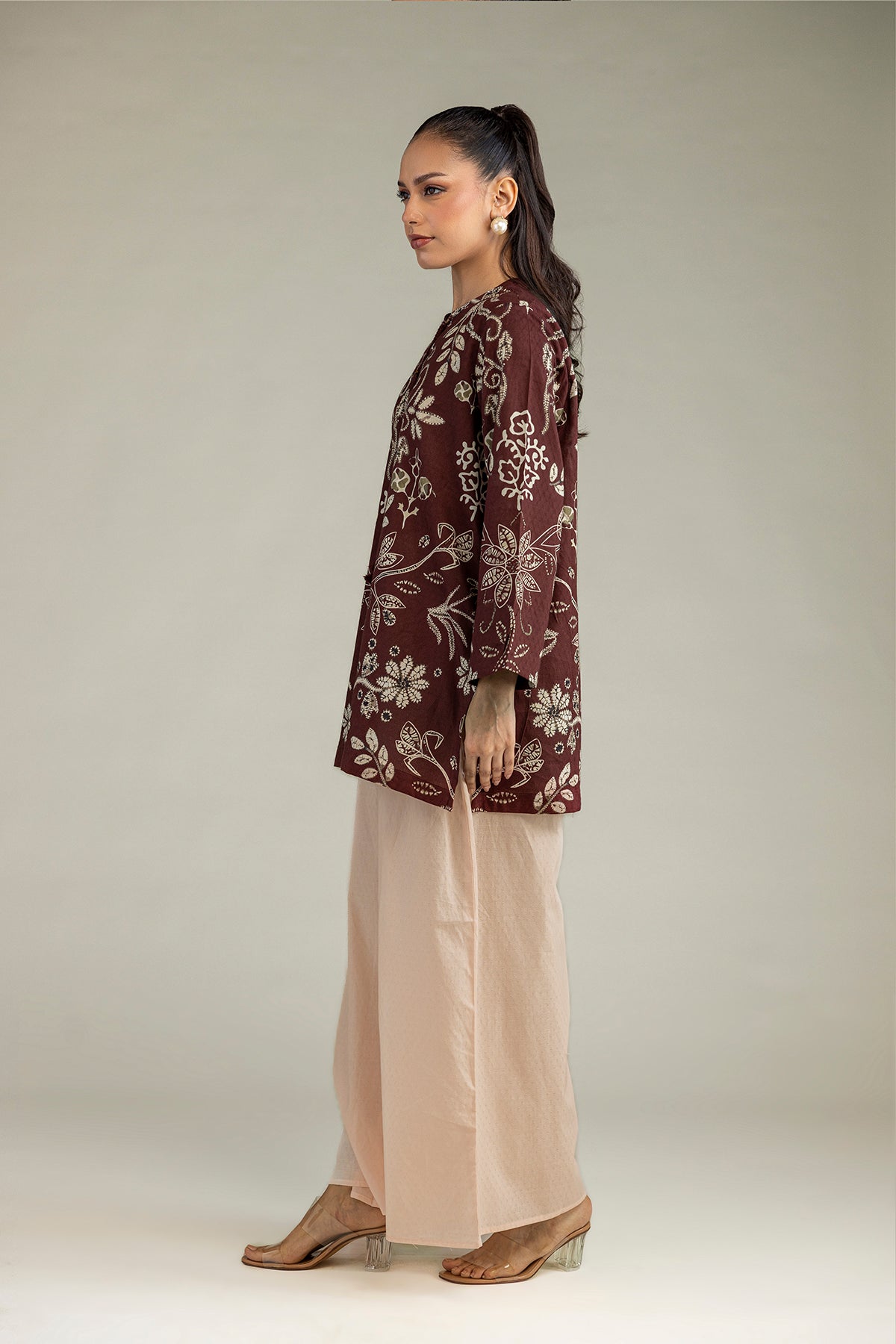 Beige Cotton Pants